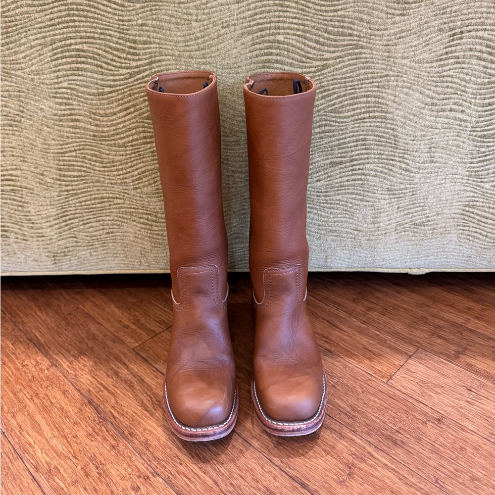 Frye Saddle Campus 14L Boots Size 9